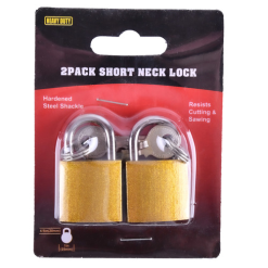 Padlock 2pk 1in W-Keys-wholesale