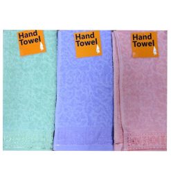 Hand Towels W-Designs Asst Clrs-wholesale