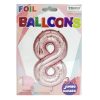 Balloons Foil 34in Rose #8-wholesale