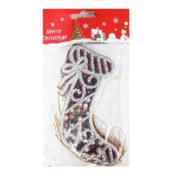 X-Mas Decor Shoe 5in 4pc Asst-wholesale