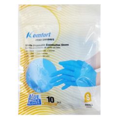 Komfort Nitrile Gloves Blue 10ct Smll-wholesale