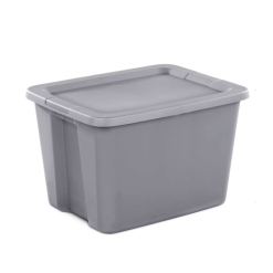 Sterilite Tote Box 18gl Grey-wholesale