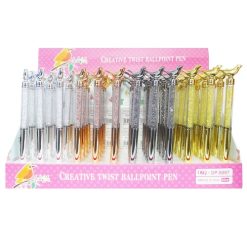 Pens Black Ink Bird Design Asst Clrs-wholesale