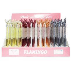 Pens Black Ink Reindeer Design Asst-wholesale