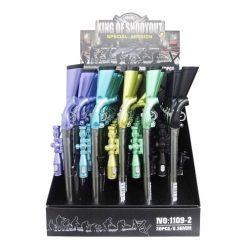 Pen Rifle Shaped W-Light Black Ink Asst-wholesale
