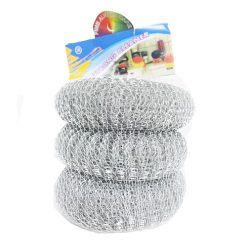 Scourer Pads 3pc Silver-wholesale