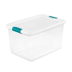 Sterilite Latching Box 64qt Clear-wholesale