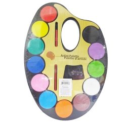 Paint Palette 12ct W-Brush-wholesale