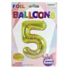 Balloons Foil 34in Gold #5-wholesale