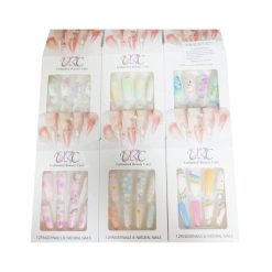 Pre-Glued Nails 12ct Asst-wholesale