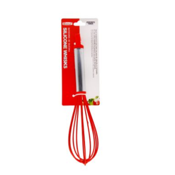 Whisks Silicone 9in Red-wholesale
