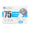 K-Lite Light Bulb 3pk 75w Soft White-wholesale