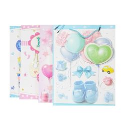 Gift Bags 3D Baby Shower Lg Asst-wholesale
