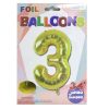 Balloons Foil 34in Gold #3-wholesale