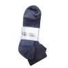 Mens Socks Ankle 3pk 10-13 Black-wholesale