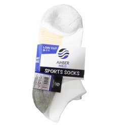 Socks Low cut 3pk 9-11 White-wholesale