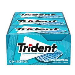Trident Gum 14pc Wintergreen-wholesale