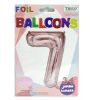 Balloons Foil 34in Rose #7-wholesale