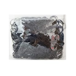 Hair Rubber Bands 500pc Black-wholesale