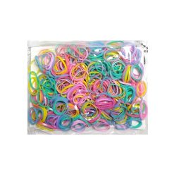 Hair Rubber Bands 500pc Asst Clrs-wholesale