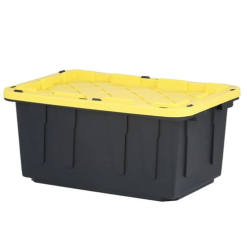 Sterilite Industrial Tote 17gl Blk W-Ylw-wholesale