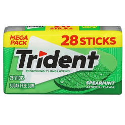 Trident Gum 28pc Spearmint LG PK-wholesale
