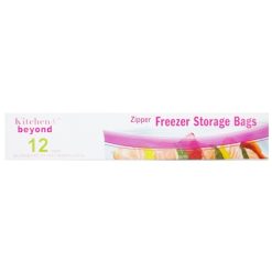 K & B Gallon Zipper Freezer Bags 12ct-wholesale