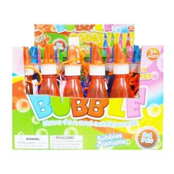Toy Bubbles W-Whistle Soda Bottle-wholesale