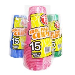 Plastic Cups 16oz 16ct 4 Asst Clrs-wholesale