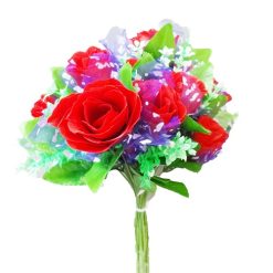Rose Bouquet 7 Heads Red-wholesale