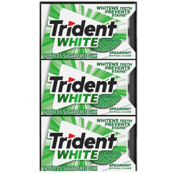 Trident Gum 16pc White Spearmint-wholesale