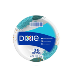 Dixie Paper Bowls 36ct 10oz Asst Design-wholesale