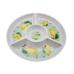 Melamine Serving Platter 13.5in Lemon-wholesale