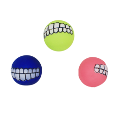 Pet Toy Ball Smile Asst Clrs-wholesale