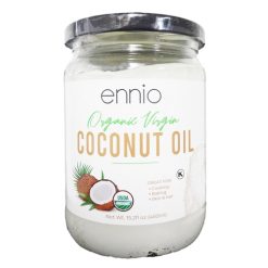 Ennio Organic Coconut Oil 15.2oz Jar-wholesale