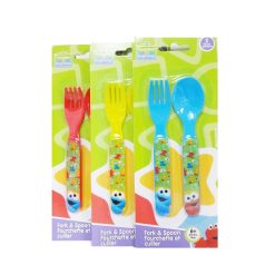 Baby Sesame Street Spoon & Fork Set 2pk-wholesale