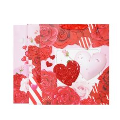 Valentine Gift Bags W-Glitter MD Asst-wholesale