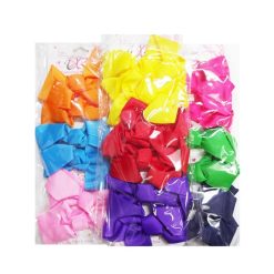 Hair Metal Snaps W-Bow 4pk Asst Clrs-wholesale