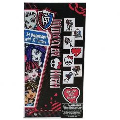 Valentine Cards 34ct Monster High W-Tato