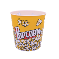 Popcorn Bucket 7 X 7in Yellow-wholesale