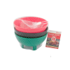 Salsa Bowl 3pk 4.75in Asst Clrs-wholesale