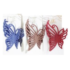 Hair Clip Butterfky Asst Clrs-wholesale