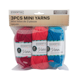 Knitting Yarn Mini 3pk 75g Asst Clrs-wholesale