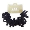 Hair Elastic Bands 30pc Black-wholesale