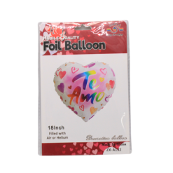 Balloons Foil 18in Heart TE AMO-wholesale