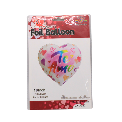 Balloons Foil 18in Heart TE AMO-wholesale Balloons Foil 18in Heart TE AMO-wholesale