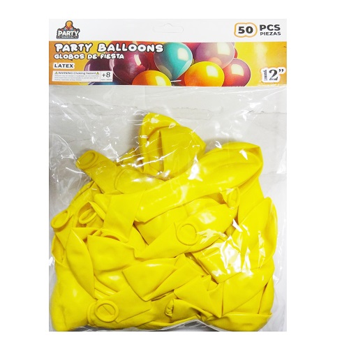 Balloons 50ct 12in Yellow-wholesale Balloons 50ct 12in Yellow-wholesale