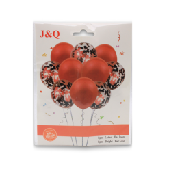 Balloons 10ct Red W-Ribbon-wholesale