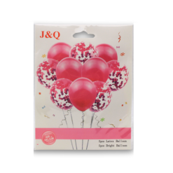 Balloons 10ct Pink W-Ribbon-wholesale