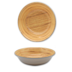 Melamine Bowl 9in Wood Design-wholesale